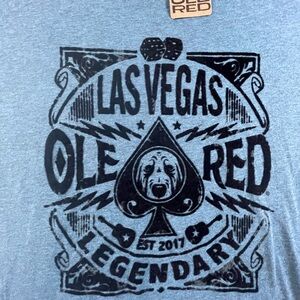 Ole Red Las Vegas Legendary Blue Graphic T-Shirt Large